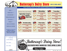 Tablet Screenshot of buttercupdairy.com
